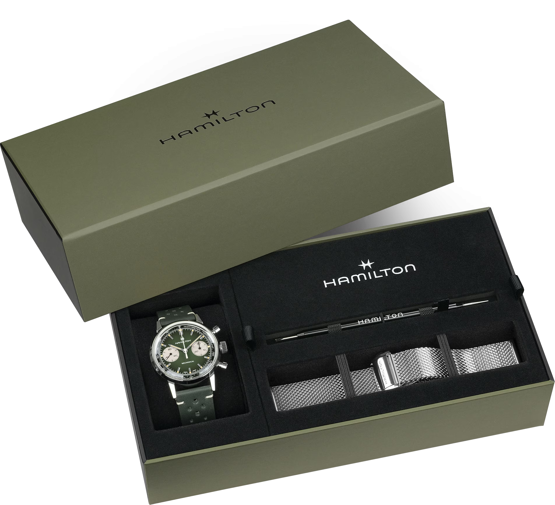 Relógio Hamilton American Classic Intra-matic Chronograph H 40mm - H38429861