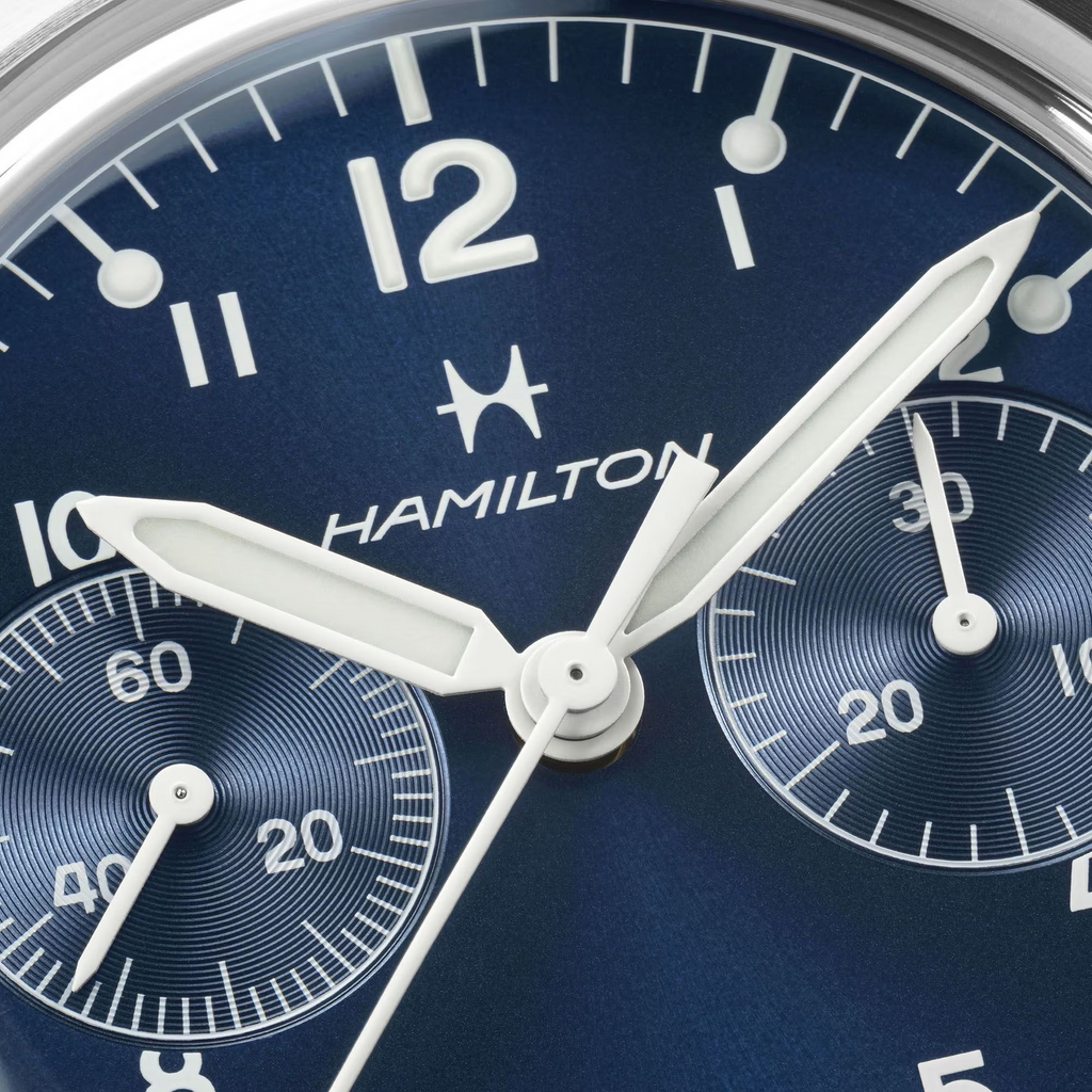 Relógio Hamilton Khaki Aviation Pilot Pioneer Mecanico Chrono 40mm - H76409140