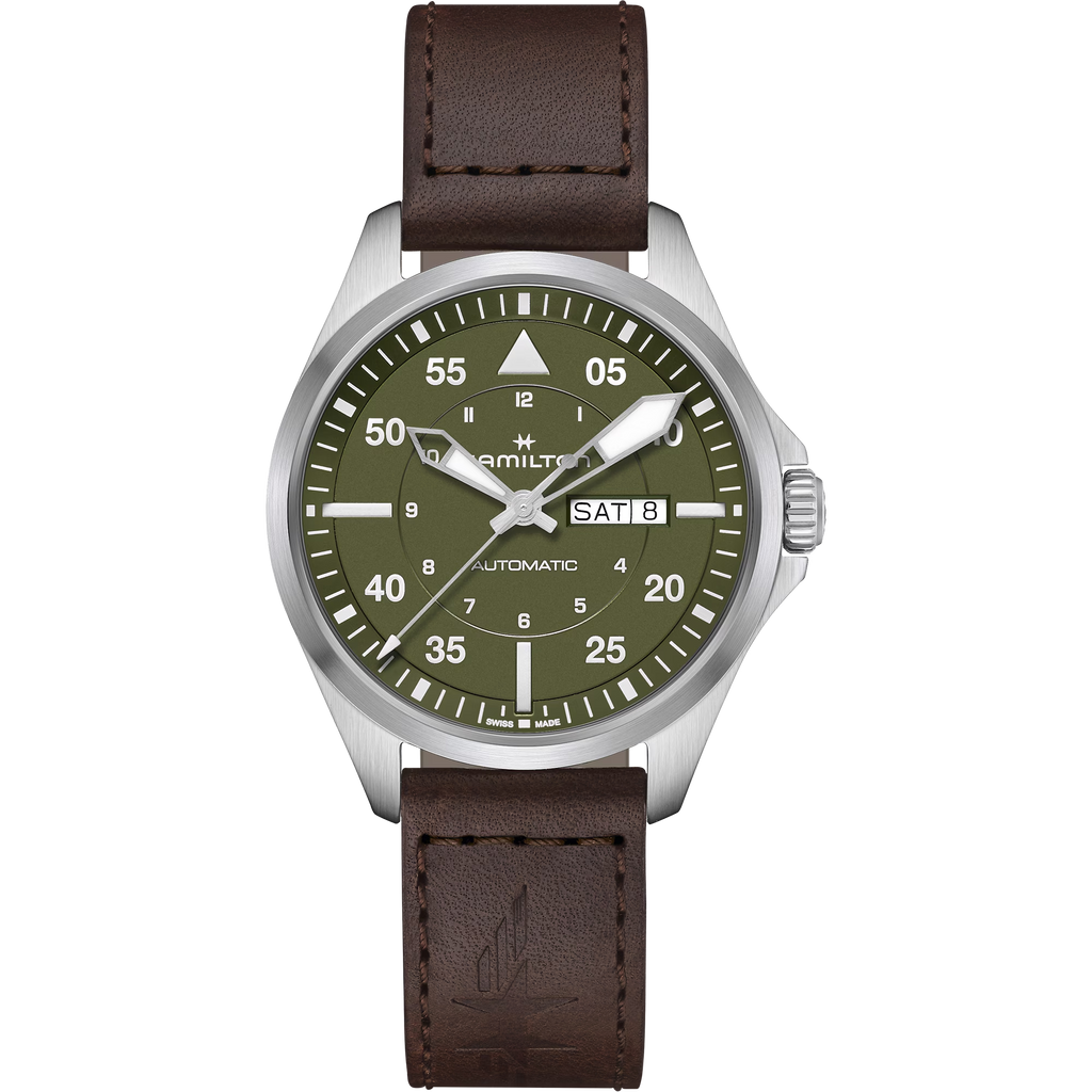 Relógio Hamilton Khaki Aviation Pilot Day Date Automatico 42mm - H64635560