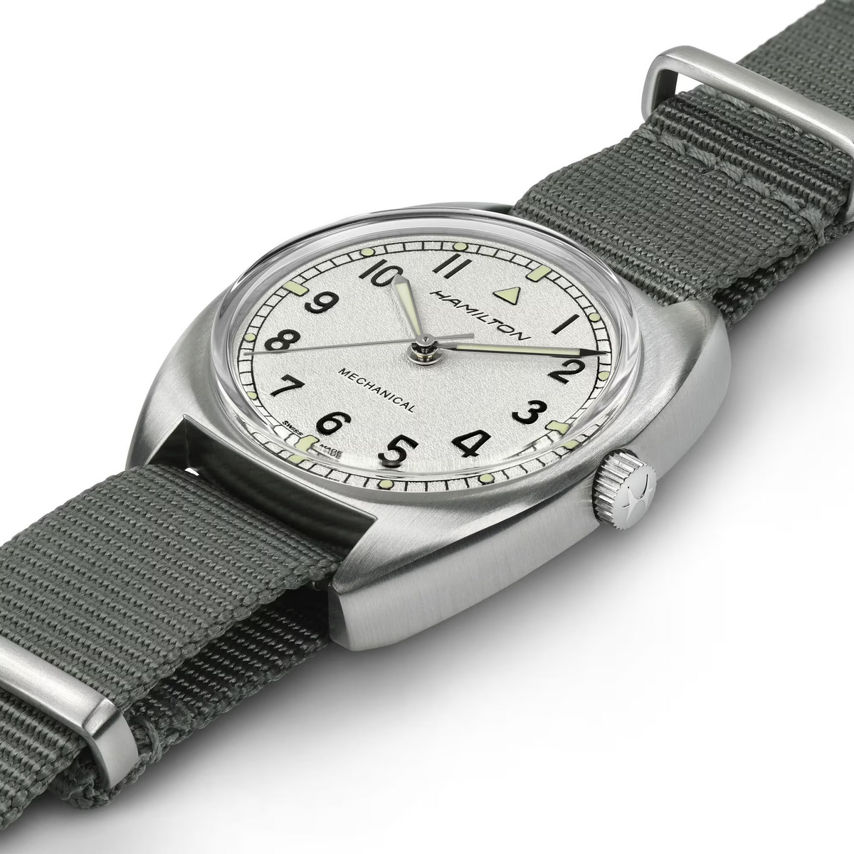 Relógio Hamilton Khaki Aviation Pilot Pioneer Mecanico 36mm x 33mm - H76419951