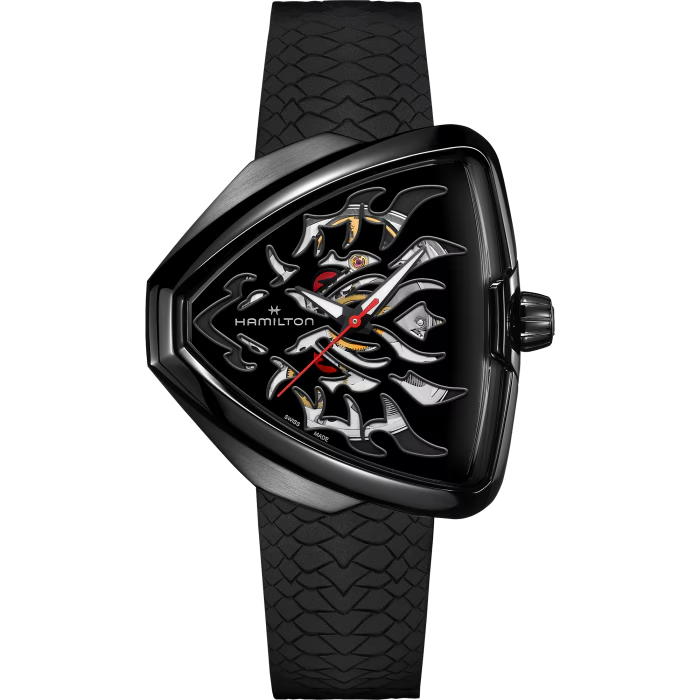 Relógio Hamilton Ventura Elvis80 Skeleton Auto 42mm x 45mm - H24535332