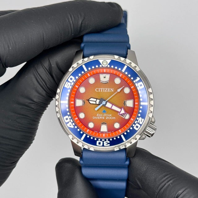 Citizen Aqualand Marine Orange Watch - BN0169-03X