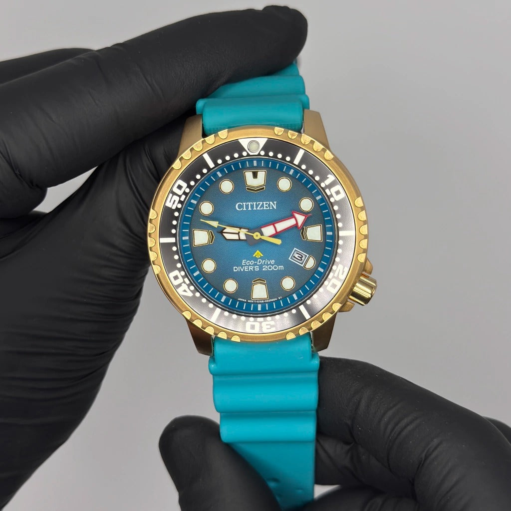 Relógio Citizen Aqualand Marine Azul Turquesa - BN0162-02X