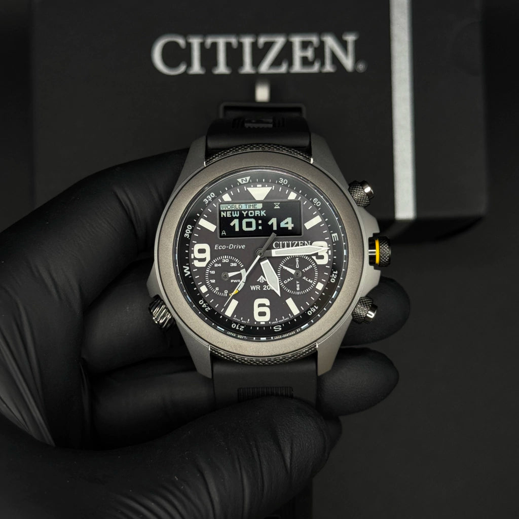 Relógio Citizen Eco Drive Land - JV1007-07e