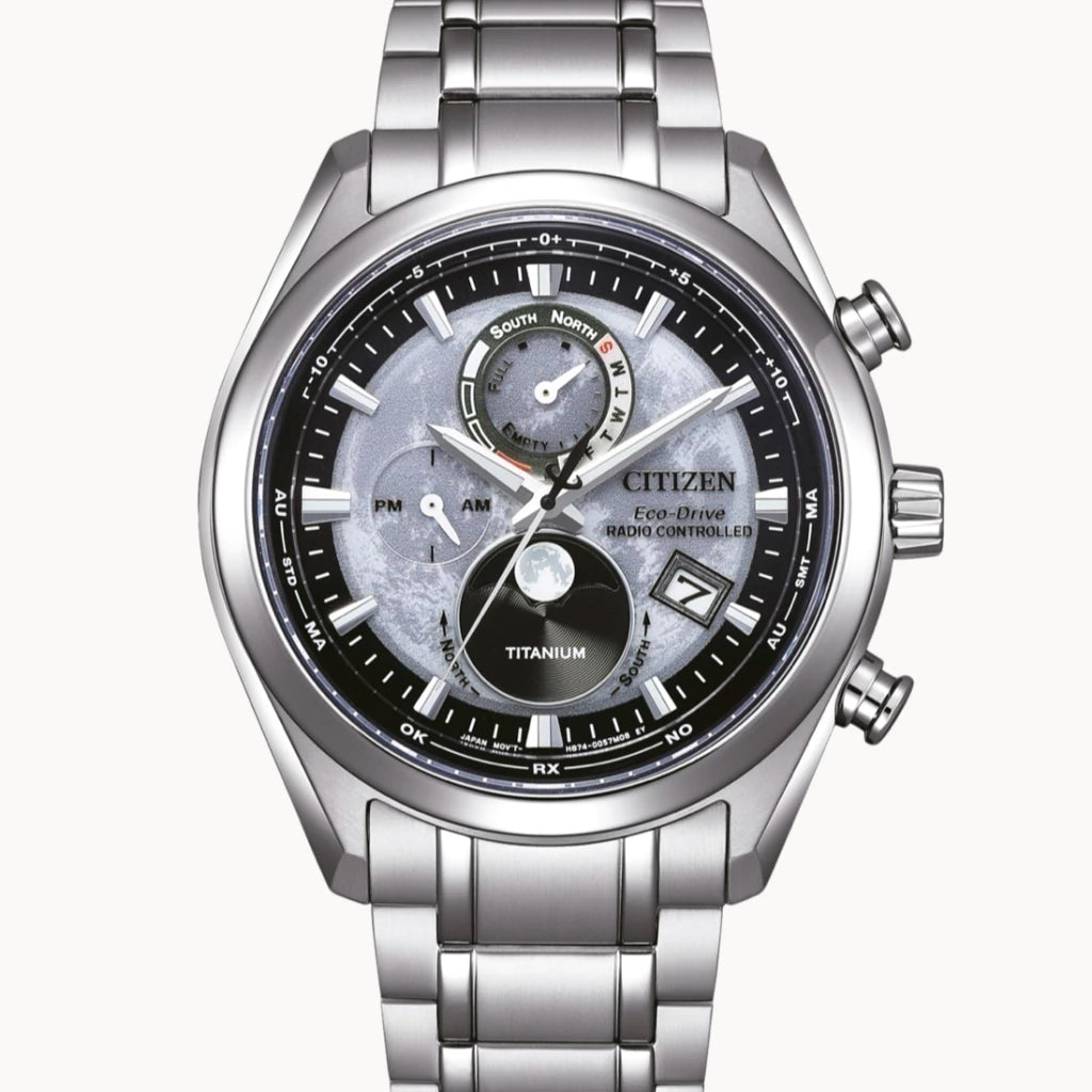 Relógio Citizen Radio Controlled Tsuki-yomi MoonPhase - BY1010-81H