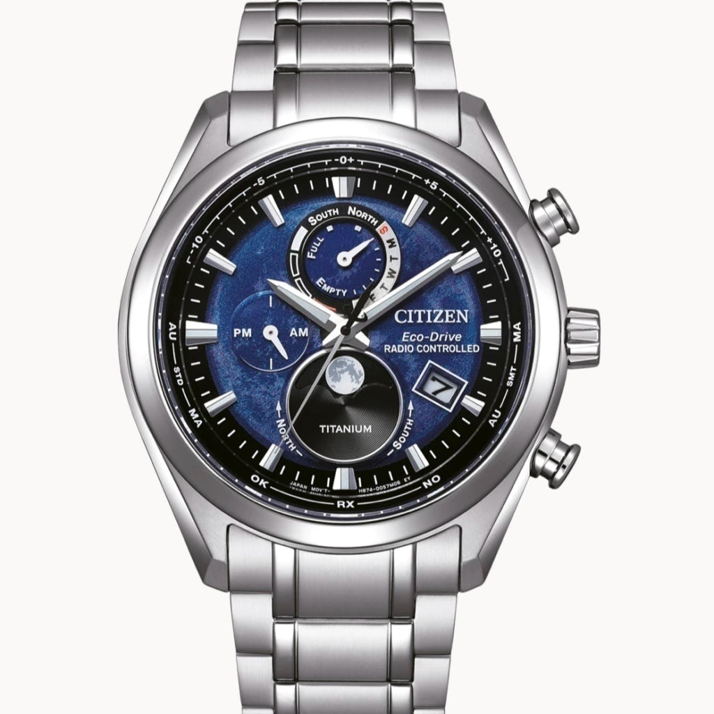 Relógio Citizen Radio Controlled Tsuki-yomi MoonPhase - BY1010-81L