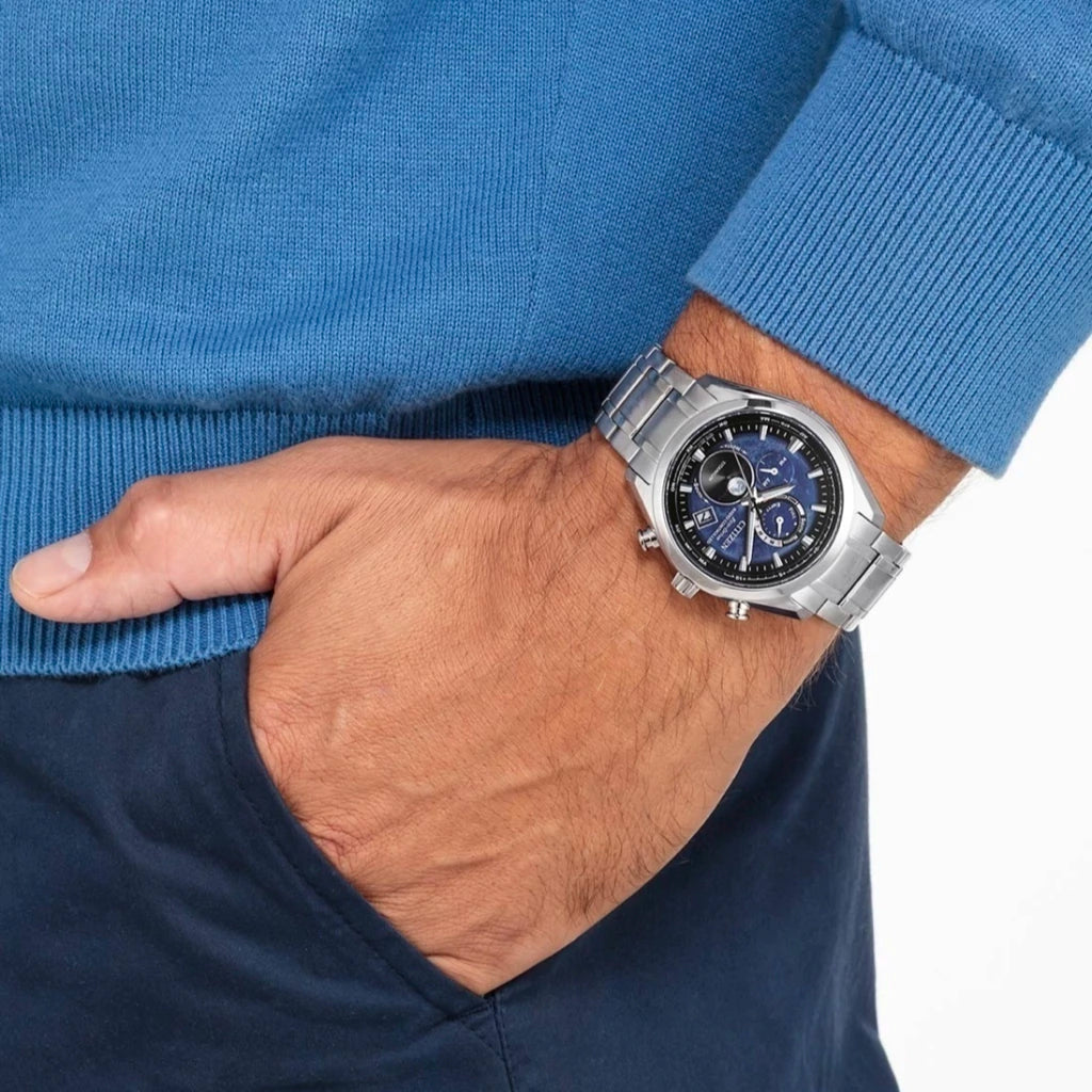 Relógio Citizen Radio Controlled Tsuki-yomi MoonPhase - BY1010-81L