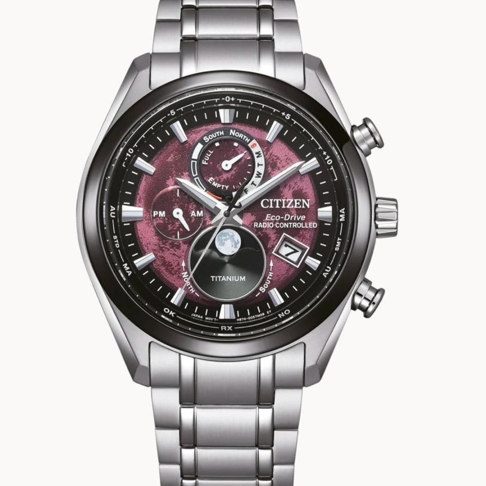 Relógio Citizen Radio Controlled Tsuki-yomi MoonPhase - BY1018-80X