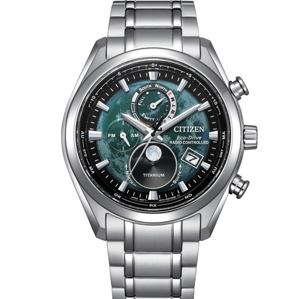 Relógio Citizen Radio Controlled Tsuki-yomi MoonPhase - BY1010-81X