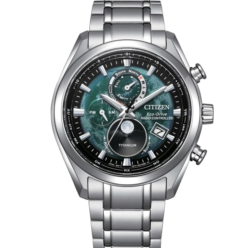 Relógio Citizen Radio Controlled Tsuki-yomi MoonPhase - BY1010-81X