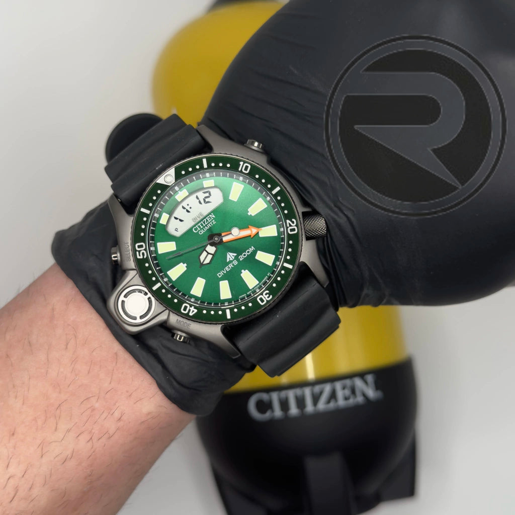 Relógio Citizen Aqualand I Relançamento Verde Limited Edition - JP2007-17X