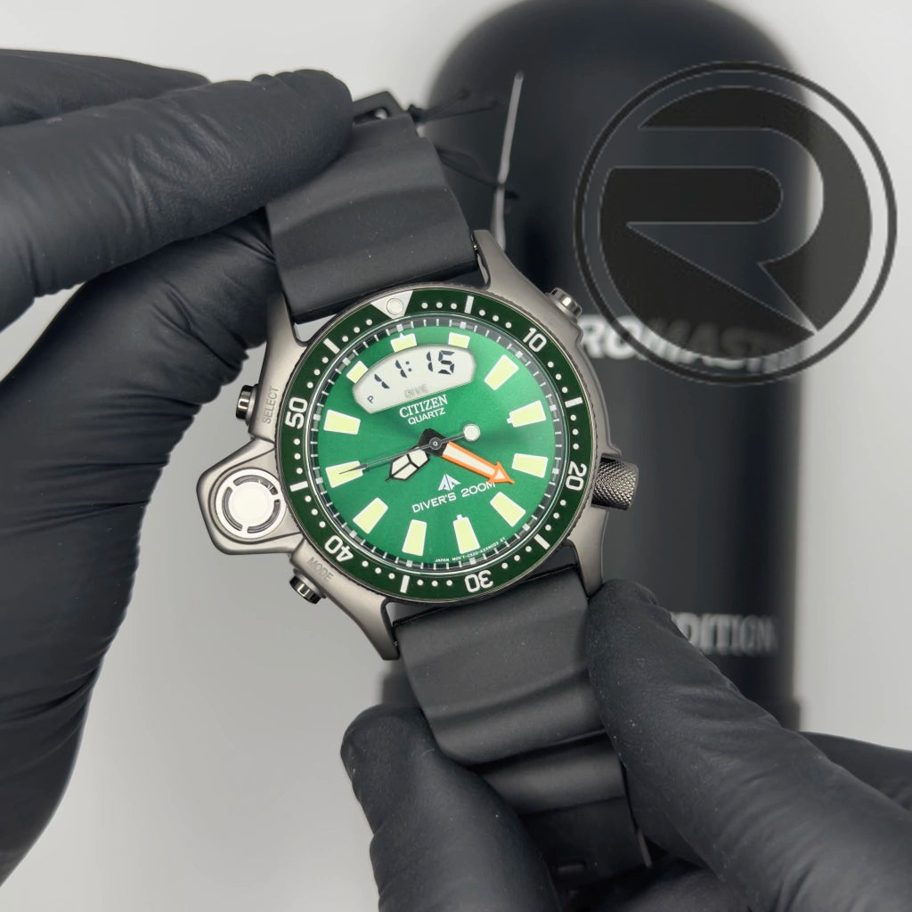 Relógio Citizen Aqualand I Relançamento Verde Limited Edition - JP2007-17X