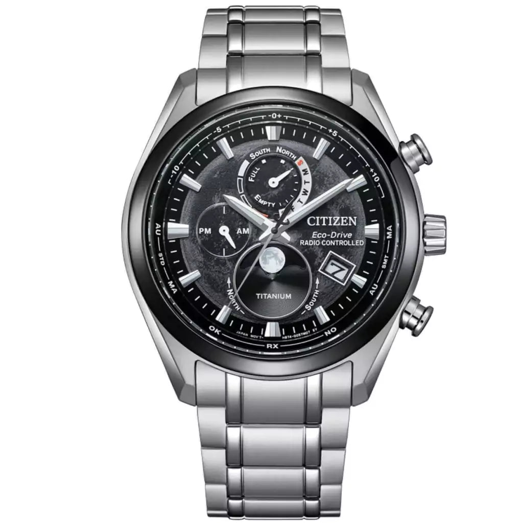 Relógio Citizen Radio Controlled Tsuki-yomi MoonPhase - BY1018-80e