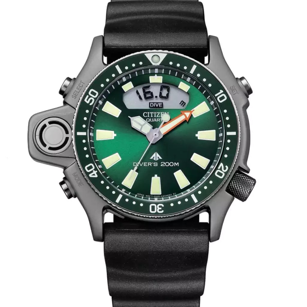 Relógio Citizen Aqualand I Relançamento Verde Limited Edition - JP2007-17X