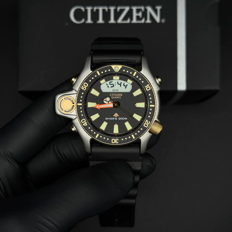 Relógio Citizen Aqualand I Relançamento Serie Ouro - JP2004-07e