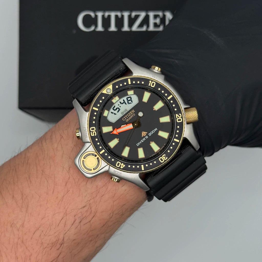 Relógio Citizen Aqualand I Relançamento Serie Ouro - JP2004-07e