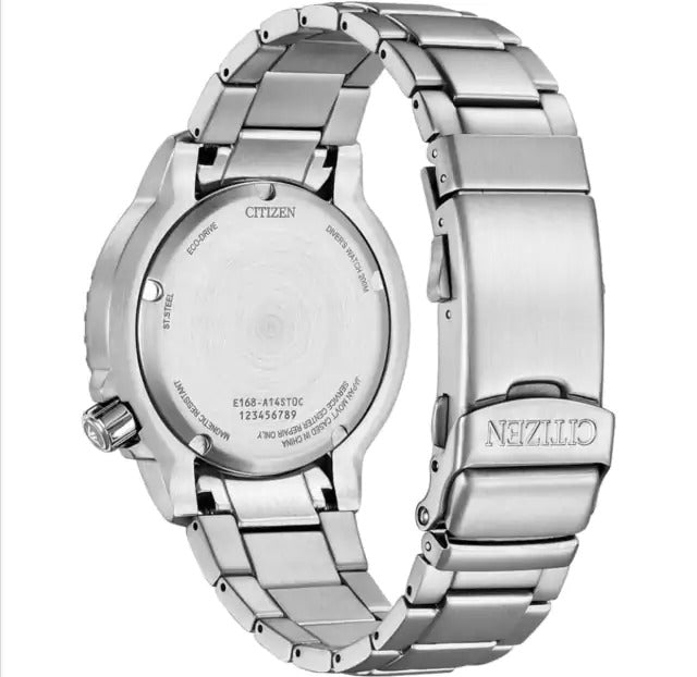 Citizen Aqualand Marine Blue Steel Watch - BN0165-55L