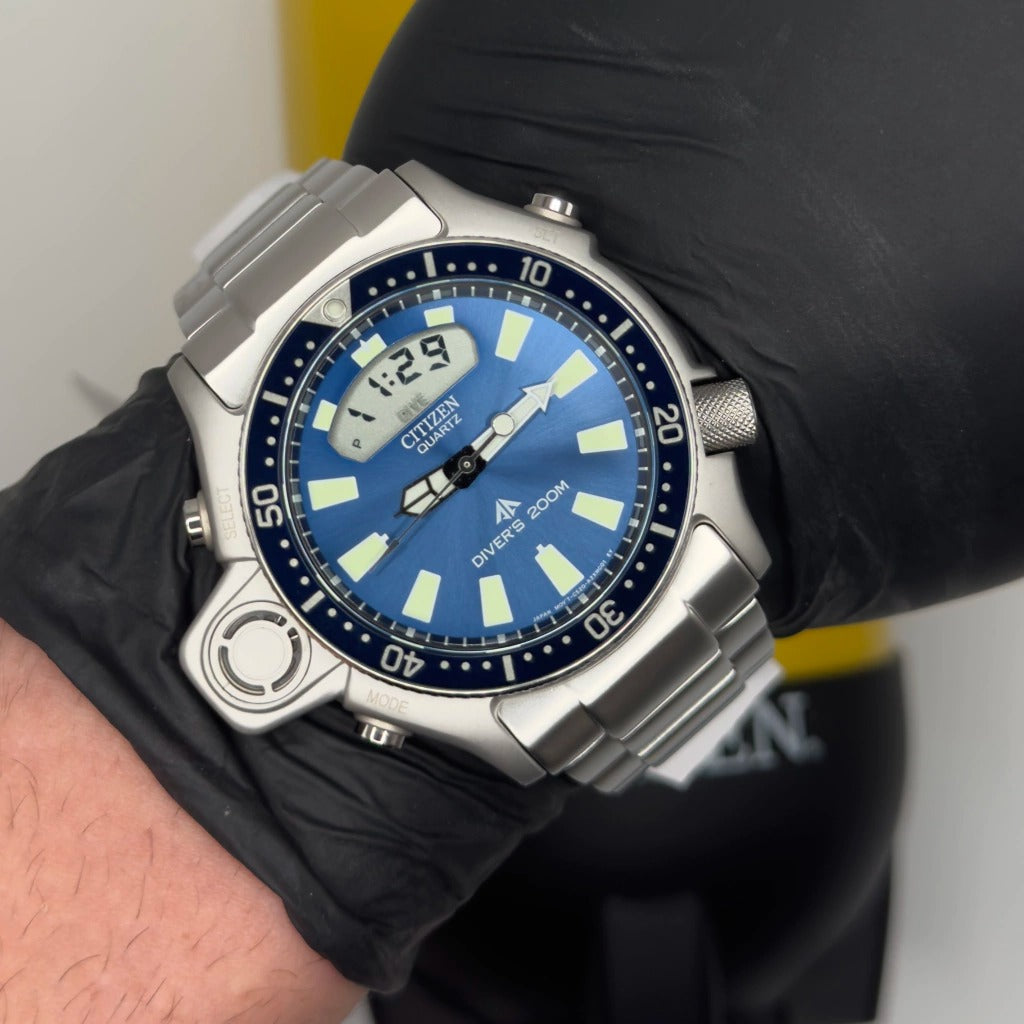 Relógio Citizen Aqualand I Relançamento Azul - JP2000-67L