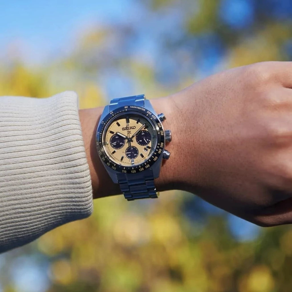 Relógio Seiko Prospex Speedtimer- SSC817P1 Cronógrafo Solar Gold