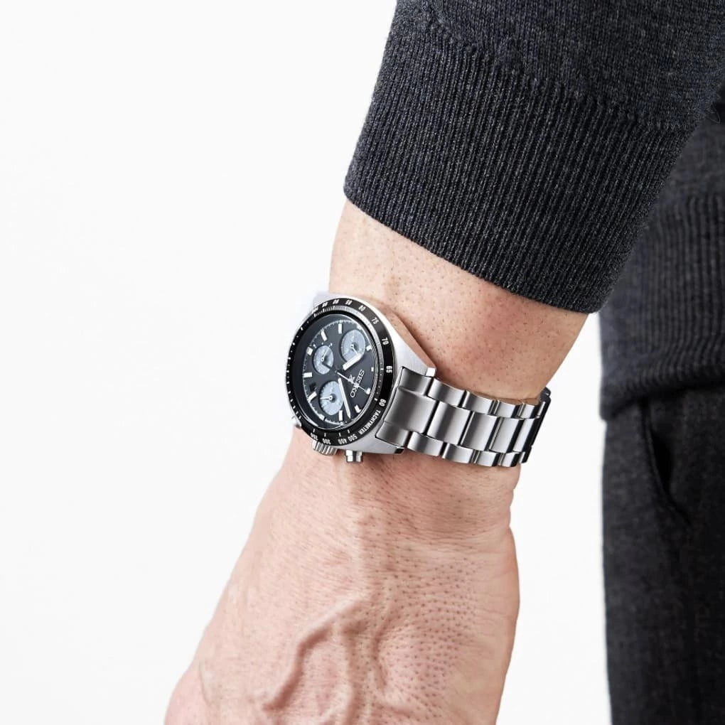 Relógio Seiko Prospex Speedtimer- SSC819P1 Cronógrafo Solar Preto