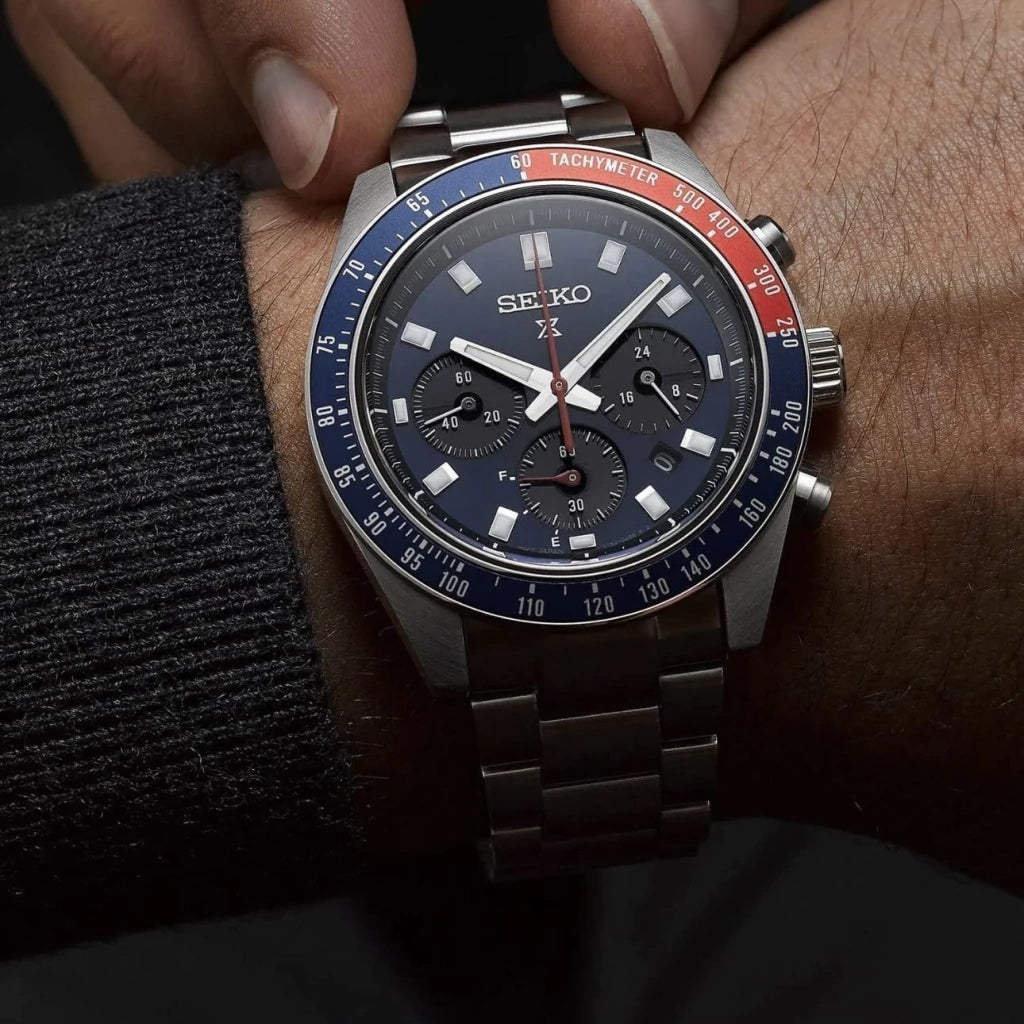 Relógio Seiko Prospex Speedtimer - SSC913P1 Cronógrafo Solar Pepsi