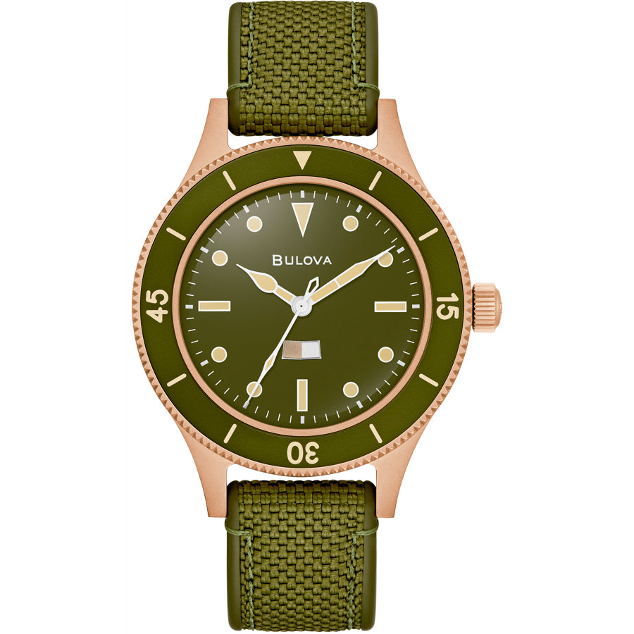 Bulova Mil Ship Automatic Watch - 98A324