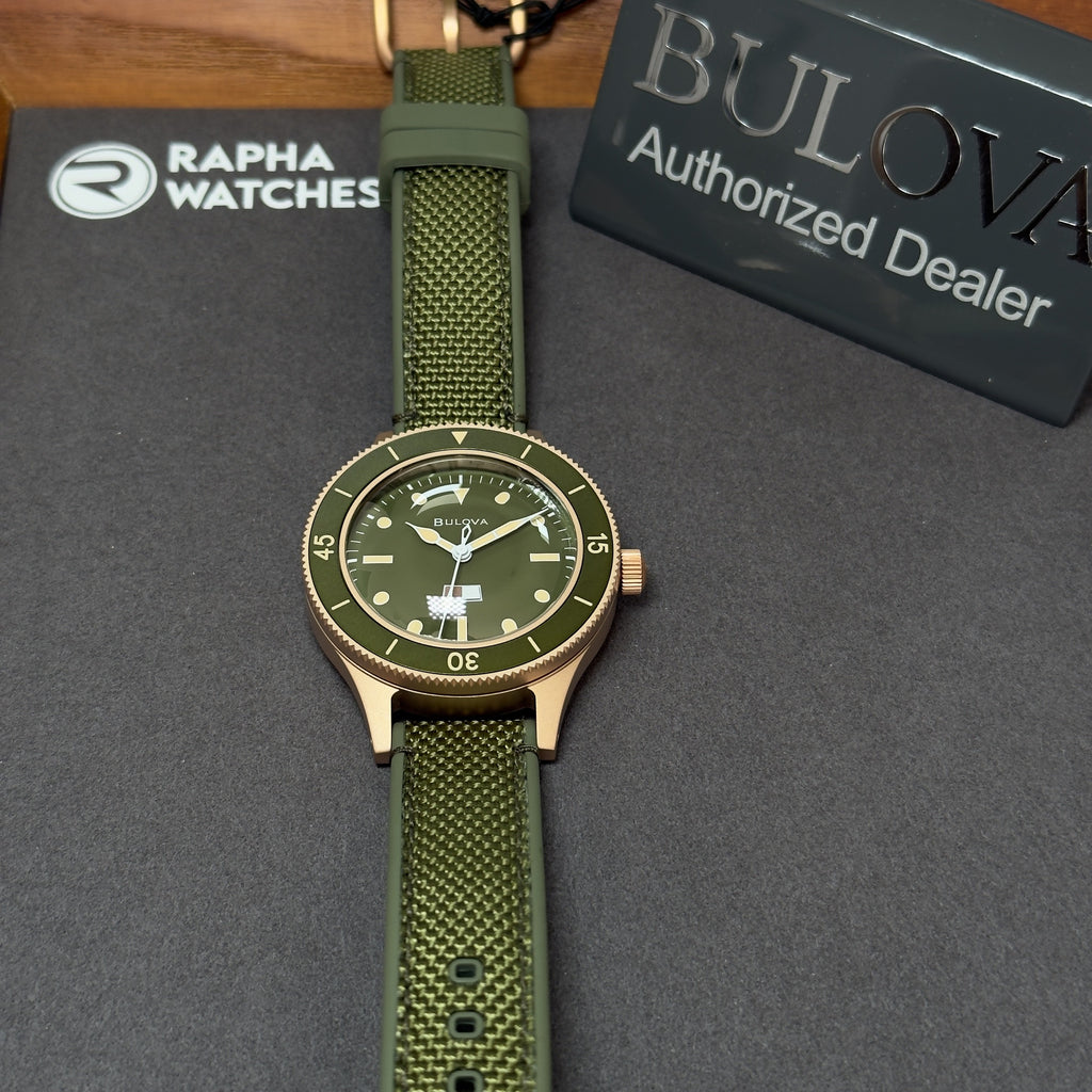 Bulova Mil Ship Automatic Watch - 98A324